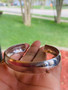 Sterling silver cuff bracelet adjustable open ends bangle for men women