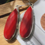 "Experience the craftsmanship of designer jewelry with these natural rectangle bar red onyx gemstone earrings by EarthKarma. Timeless gifts for any occasion. Shop now!"