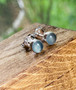 Tiny Gemstone or Birthstone Studs by earthkarmajewellery