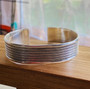 Sterling silver wide 15 mm cuff bracelet for men women