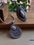Sterling silver classic pendant handmade by earthkarmajewellery