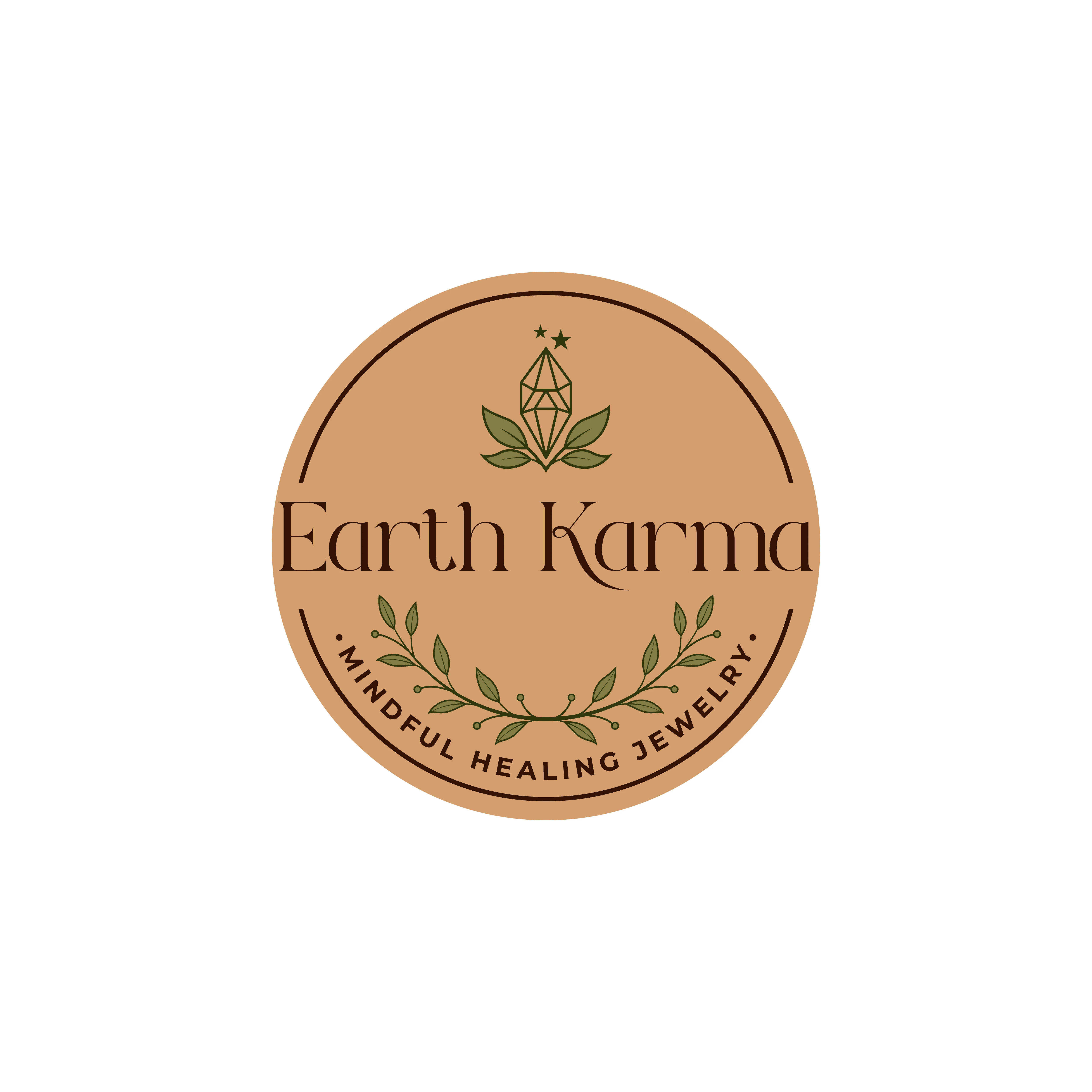 Earth Karma Jewellery Logo &ndash; Handcrafted gemstone jewelry brand