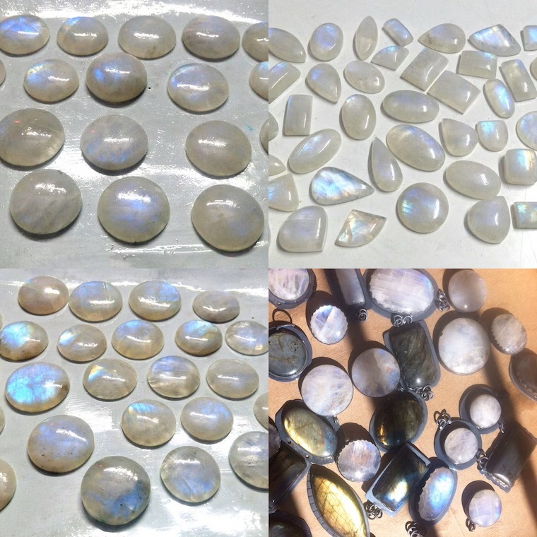 Moonstone Crystals Custom Cut By Earth Karma