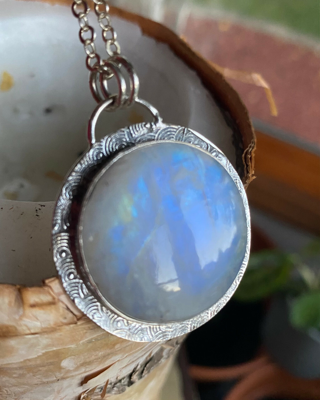 Full Moon Phase necklace