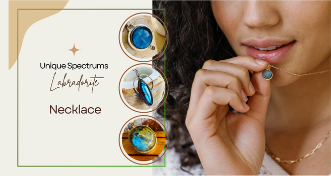 Statement labradorite necklace by Earth Karma Jewellery