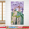 Jesus on the Cross, Easter, Crucifiction, Jesus is Crucified, Creative For kids Bible Story Banners are wall decor and wall hangings designed for Sunday school, Kids church, homeschool, child care, and children's ministry.