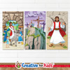 Easter teaching banner set for Sunday school children