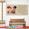 Eph. 4:32 Be kind to each other Minimal Scripture Banner is a great way to display Bible verses in Sunday school, Kids Church, Children's Ministry.