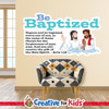 Jesus Teaches About Baptism wall decal will bring color to boring walls and help kids learn all about what Jesus taught his followers. Budget friendly and easy to install as a Sunday school wall decal, Kids church wall decal, or children's ministry and church wall decor.