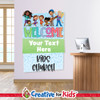 Custom Welcome to Kids Church Wall Decal can be personalized for Children's Church Walls.