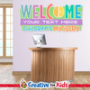 Custom Welcome to Children's Ministry Wall Decal where you can add your own text for personalizeation: Children's Church