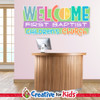 Custom Welcome to Children's Church Wall Decal can be personalized for Children's Church, Sunday School, or Kids Church spaces