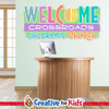 Custom Welcome to Children's Church Wall Decal can be personalized for Children's Church, Sunday School, or Kids Church spaces