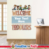 Custom Welcome to Toddlers Wall Decal can be personalized for Preschool Nursery or Children's Ministry