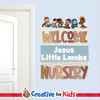 Custom Welcome to Nursery Wall Decal can be personalized for Preschool Nursery or Children's Ministry