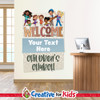 Custom Welcome to Children's Church  Wall Decal can be personalized for Preschool Nursery or Children's Ministry