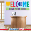 Custom Welcome Wall Decal Dots can be personalized for your Children's Ministry sign-In, registration, or family check in area.