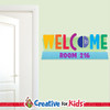 Custom Welcome Wall Decal Squiggles can be personalized for your Children's Ministry sign-In, registration, or family check in area.