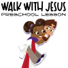 Printable preschool Bible lesson titled “Walk with Jesus” featuring colorful Bible verse coloring pages, Sunday school craft materials, and a take-home card. Designed for Christian homeschool, Sunday school, and early childhood faith education. For ages 2–6.