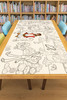 Jesus Blessing the Children Coloring Tablecloth invites kids to feel  blessed
