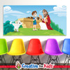 Abraham and Isaac faith lesson banner for Sunday school
