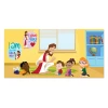 Jesus praying with children Bible banner