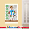 Joseph Coat of Many Colors Bible Hero Scripture Page Wall Decal visibly tells the story about a Bible Hero Kids can be inspired by on their way to their Sunday School classroom, in kids church, or in the Children's Ministry hallway.