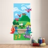 Noahs family worshiping after flood Bible wall decal