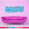 You Are Amazing Encouraging Word Bible Verse Wall Decal inspires children to hide the word of God in their hearts in your Sunday School classroom, kids church, or Children's Ministry hallway.