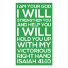 Isaiah 41:10 scripture wall decal with I will strengthen you verse for classroom display