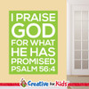 Wonderfully Made Crisp Designed Scripture Wall Decal designed for kids’ church wall decals perfect for your Sunday School, kids church, or Children's Ministry hallways.