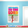 Give Thanks To The Lord Bible Verse Scripture Page Wall Decal a fun and effective way to teach Bible Verses to kids and hide the word in their hearts. Creative For Kids wall decals perfect for your Sunday School, kids church, or Children's Ministry hallways.