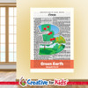Creation Green Earth Day Three Scripture Page Wall Decal inspires children and family to hide the word of God in their hearts. Creative For Kids wall decals bring the Bible to life in your Sunday School class, kids church, or Children's Ministry hallways.