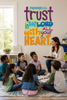Proverbs 3:5 scripture wall decal displayed in a Sunday school classroom with teacher leading children in a Bible lesson.
