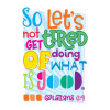 Let's Not Get Tired Bible Verse Wall Decal Bible verse wall decals support scripture memorization and are perfect for Sunday School wall art, Kids Church, or Children’s Ministry faith-building décor.