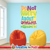 Bright Bible verse wall decal displaying Philippians 4:6 for Sunday school classrooms.