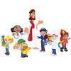 Follow Jesus Wall Decal – colorful, faith-based kids wall art for Sunday School, kids church, or Children's Ministry. Reminds children that Jesus loves them as they head to class. Easy to install and perfect for classrooms, hallways, and church entry areas.