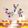 Follow Jesus Wall Decal – colorful, faith-based kids wall art for Sunday School, kids church, or Children's Ministry