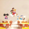 Read with Jesus Wall Decal – colorful, faith-based kids wall art for Sunday School, kids church, or Children's Ministry