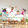 Jesus Rejoice With Me Bible Story Wall Decal Grouping is perfect for nursery wall art, preschool remodels, Sunday school decor, or children's church classrooms. Brighten any kids' space with this design!