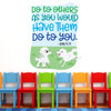 Do to others Luke 6:31 Bible verse for preschool and church nursery