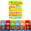 Fruit of the Spirit Galatians 5:22 wall decal for Sunday school