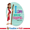 I Am Your Friend Preschool Wall Decal is a delightful way to welcome Preschoolers and families to your Nursery, PreK, Preschool, Sunday School classroom, or Children's Ministry hallway.