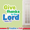 Psalm 7:17 Scripture Truth Wall Decal kids ministry