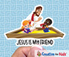 Jesus is my friend Tiny Sunday School Stickers are a great resource if you need a gift, reward, or prize for volunteers or kids. Great for your Kids Church, Sunday School or Children's Ministry.