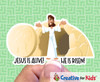 Jesus is alive, He is risen Tiny Sunday School Stickers are a great resource if you need a gift, reward, or prize for volunteers or kids. Great for your Kids Church, Sunday School or Children's Ministry.