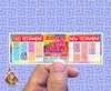 Books of the Bible 1 Tiny Sunday School Stickers are a great resource if you need a gift, reward, or prize for volunteers or kids. Great for your Kids Church, Sunday School or Children's Ministry.