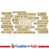 I am - Neutral Puzzle Word Cloud, Sunday School Decal, Books Bible Decal, Kids Church Decor, Sunday School, Armor of God, Books of the Bible.