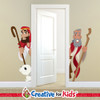 Moses and Joseph preschool doorway wall decal with lamb illustration.