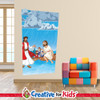 Jesus Peter Walks on Water Elementary Bible Story Wall Decal will bring the stories of the Bible to life on the walls of your Sunday School, kids church, or Children's Ministry hallways.